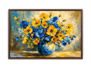 Fowers in A Vase Canvas Print