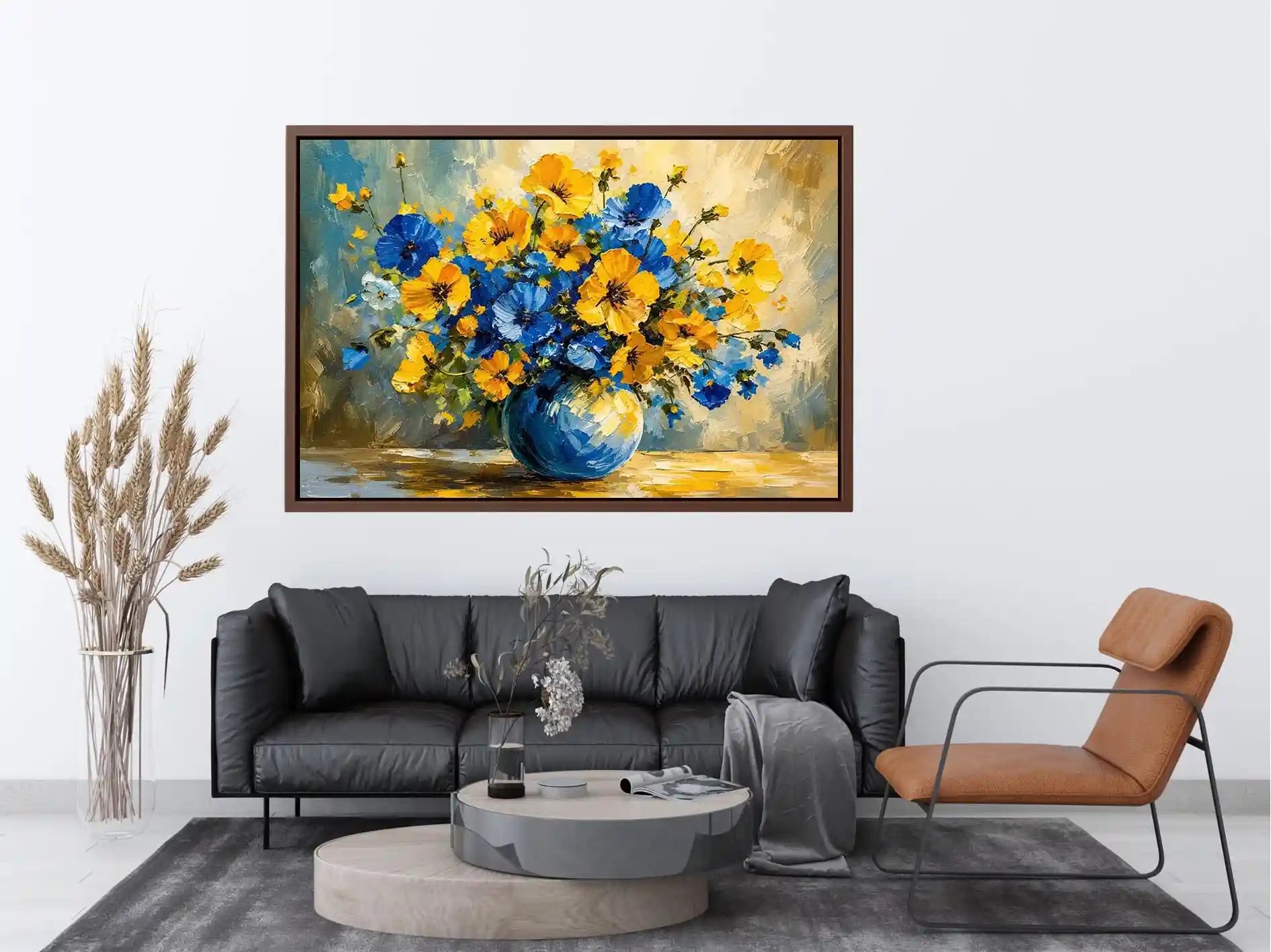 Fowers in A Vase Canvas Print