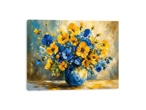 Fowers in A Vase Canvas Print
