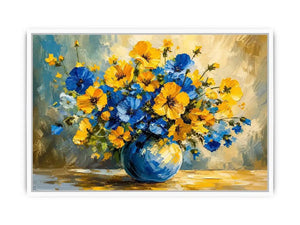 Fowers in A Vase Canvas Print