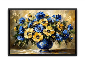 Fowers in A Vase Canvas Print