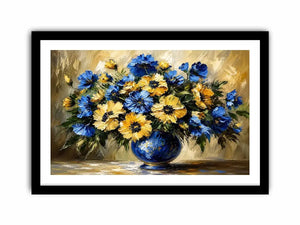Fowers in A Vase Canvas Print