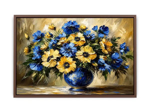 Fowers in A Vase Canvas Print