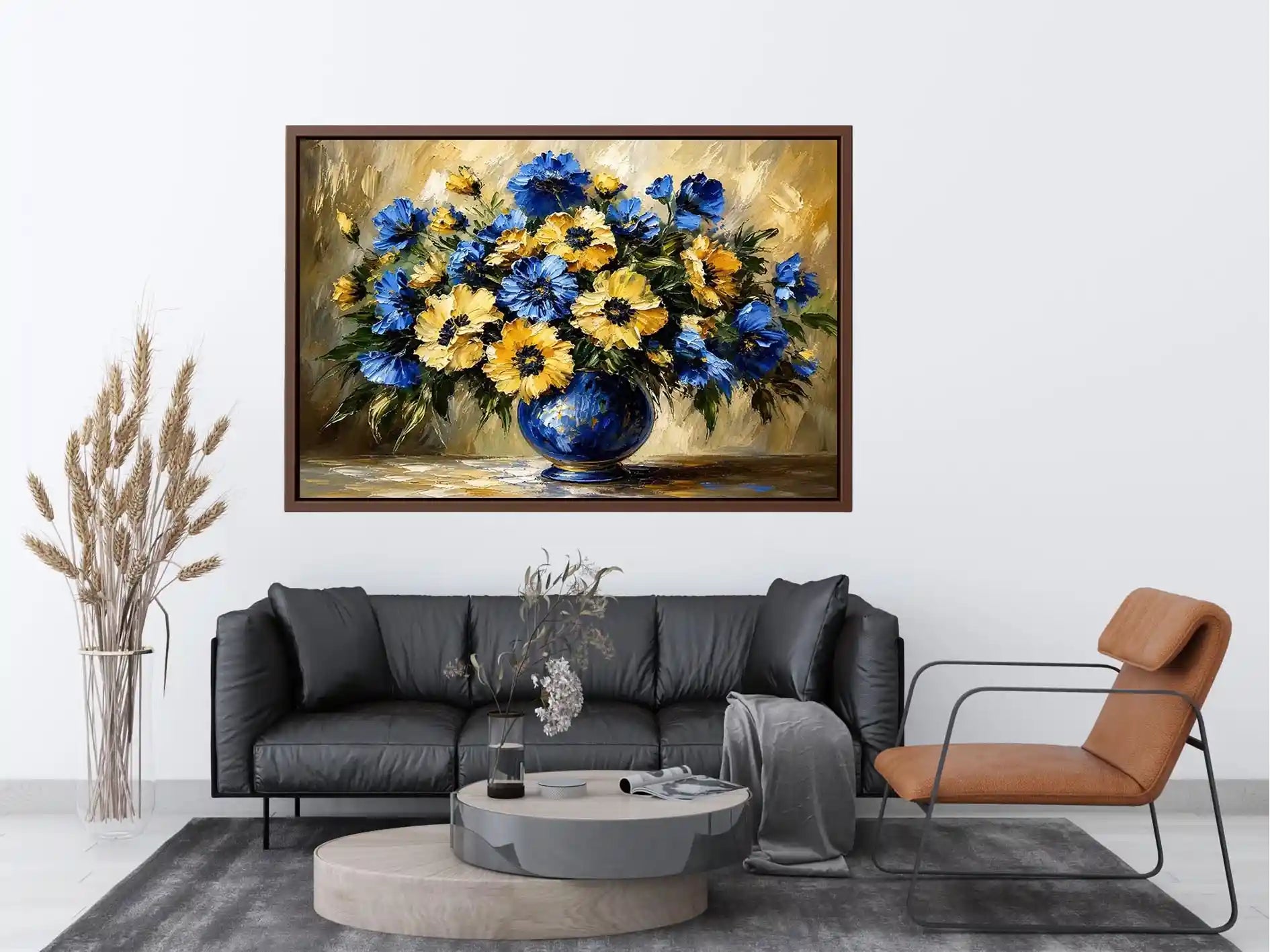 Fowers in A Vase Canvas Print