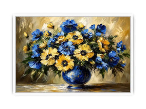 Fowers in A Vase Canvas Print