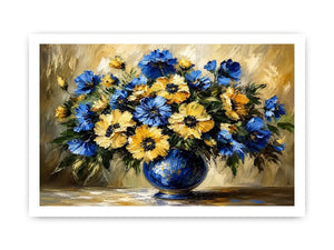 Fowers in A Vase Canvas Print