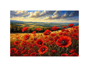 Poppy Field Canvas Print