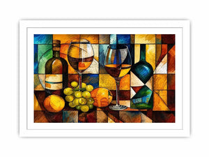 Cubism Wine Canvas Print
