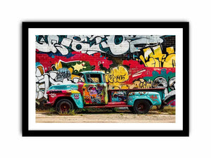 Graffiti Truck Canvas Print
