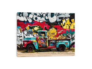 Graffiti Truck Canvas Print