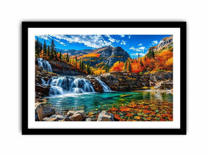 Waterfall Landscape Canvas Print