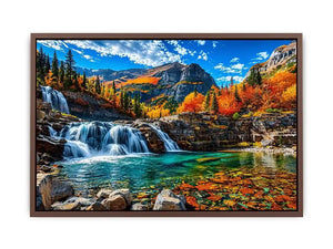 Waterfall Landscape Canvas Print