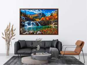 Waterfall Landscape Canvas Print