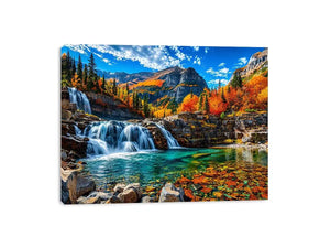Waterfall Landscape Canvas Print