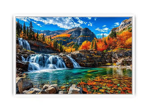 Waterfall Landscape Canvas Print