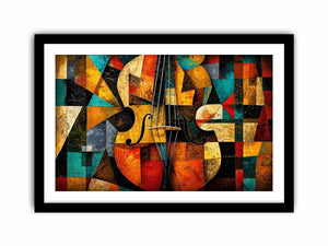 Cubism Violin Canvas Print