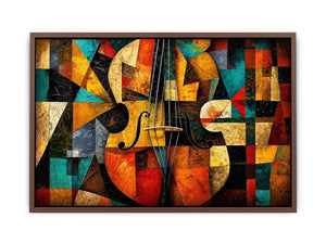 Cubism Violin Canvas Print