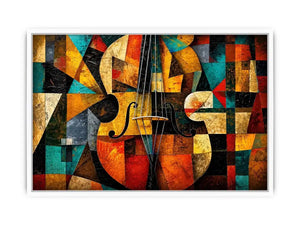 Cubism Violin Canvas Print