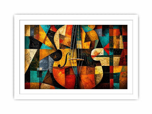 Cubism Violin Canvas Print