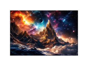Cosmic Mountain Canvas Print
