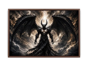 Devil With Wings Canvas Print