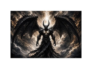 Devil With Wings Canvas Print