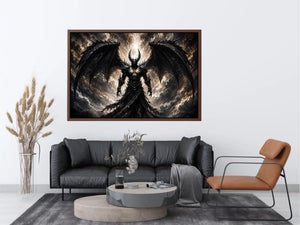 Devil With Wings Canvas Print