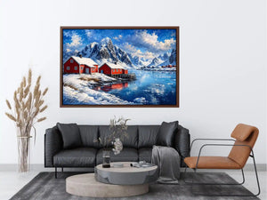 Snow River Canvas Print