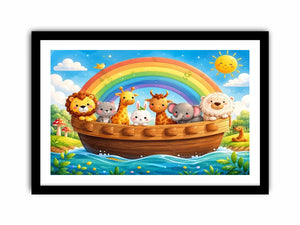 Boat Ride kids nursery Canvas Print