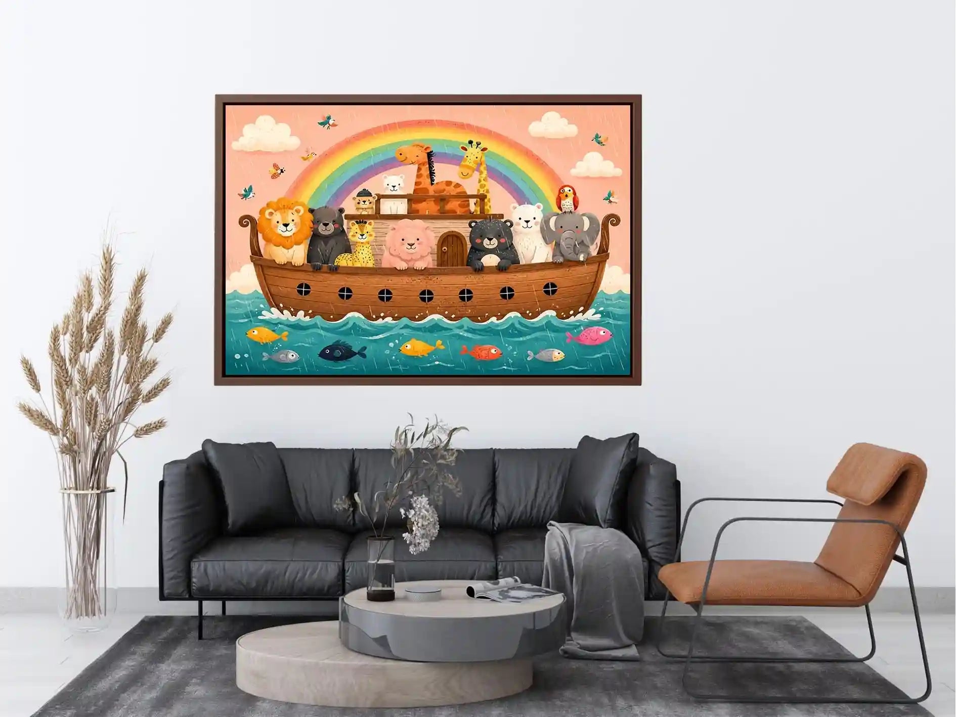Boat Ride kids nursery Canvas Print