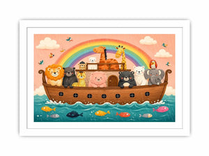 Boat Ride kids nursery Canvas Print