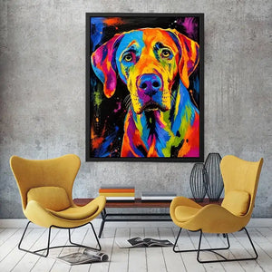 Pop Art Dog Canvas Print
