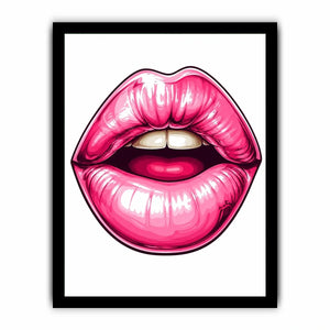Pink Lips Canvas Print