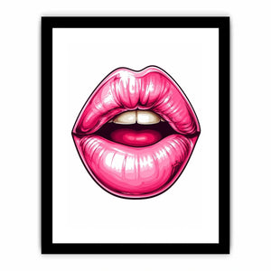 Pink Lips Canvas Print