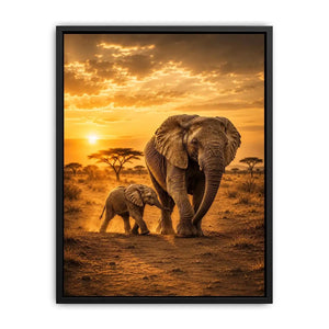 Baby Elephant Canvas Print
