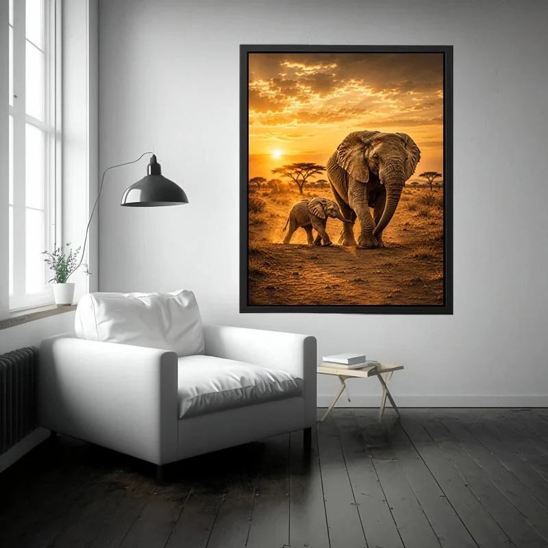 Baby Elephant Canvas Print