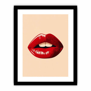 Kiss Me Lips Canvas Print
