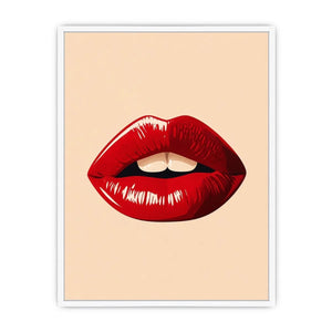 Kiss Me Lips Canvas Print