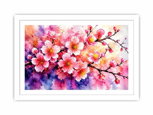 Pink Cherry Blossoms Canvas Print