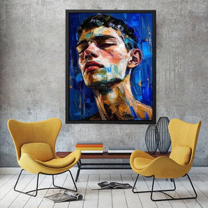 Serene intensity in modern portrait