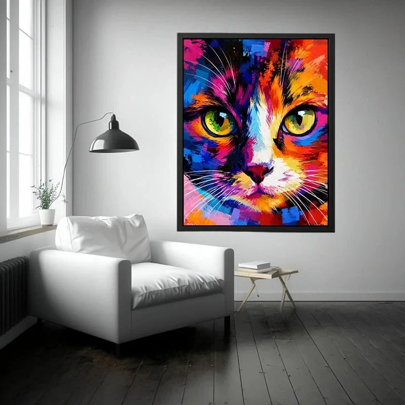Cat Pop Art Canvas Print