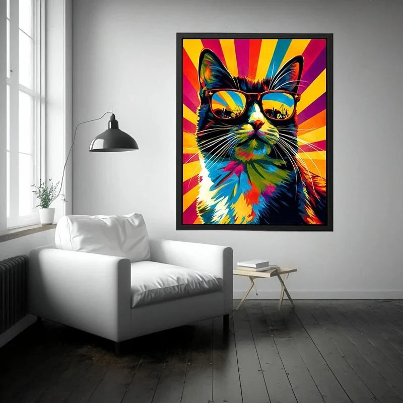 Cat Pop Canvas Print