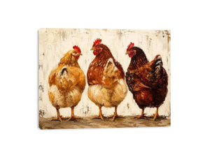 Three Hens Canvas Print