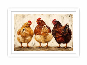 Three Hens Canvas Print