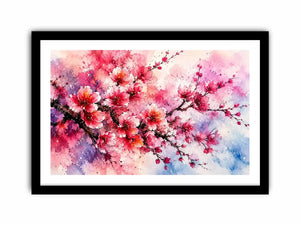 Pink Cherry Blossoms Canvas Print