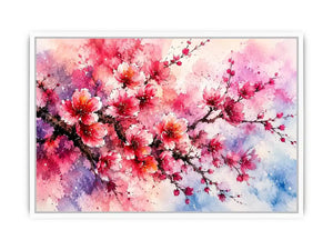 Pink Cherry Blossoms Canvas Print