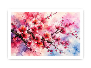 Pink Cherry Blossoms Canvas Print