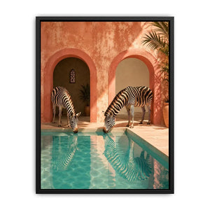 Drinking Water Canvas Print