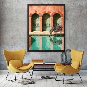 Cool Zebra Canvas Print