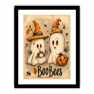 Cartoon Ghosts Canvas Print